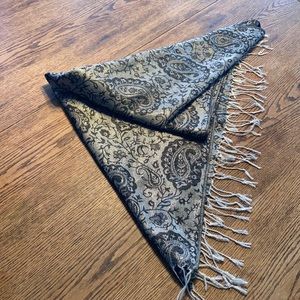 Beautiful Black an Silver shawl